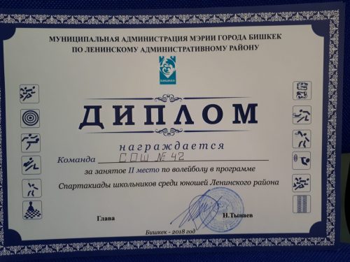 СОШ №42. Наши спортсмены. Биз сыймыктанган балдар.